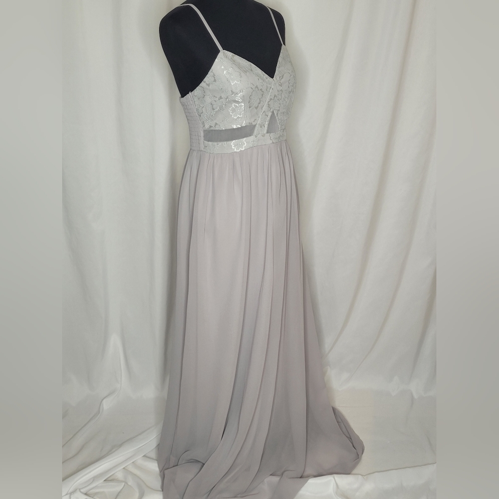 Maniju Lace Chiffon Formal Dress NWT - Size L - Picture 3 of 12